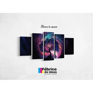 Cuadro Decorativo Arbol espacial