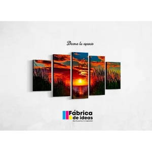 Cuadro Decorativo Paisaje Atardecer