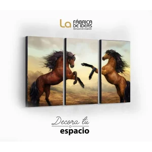 Cuadro Caballos Set de 3