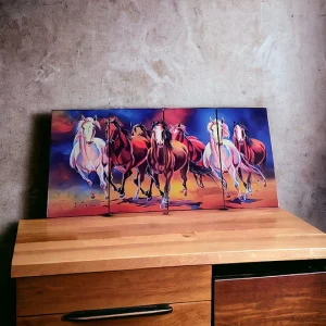 Cuadro Decorativo Caballos de Colores