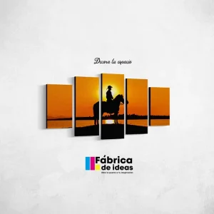 Cuadro Decorativo Caballo Vaquero