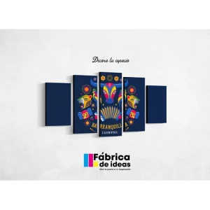 Cuadro Decorativo carnaval de Barranquilla