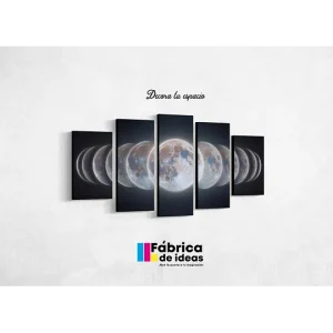 Cuadro Decorativo fases de La luna