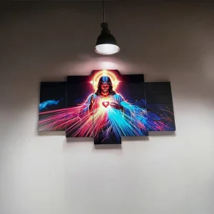Cuadro Decorativo Jesus neon