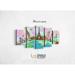 Cuadro Decorativo maravillas del mundo