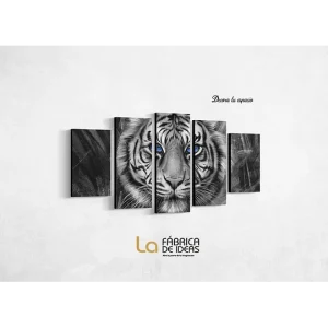 Cuadro Decorativo Tigre de Ojos Azules