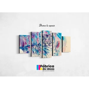 Cuadro Decorativo Tigre Blanco