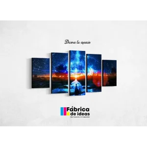 Cuadro Decorativo Paisaje universo niña