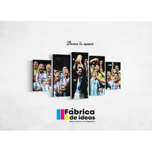 Cuadro Decorativo de Argentina, Messi Copa del Mundo