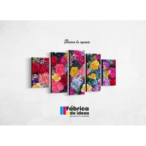 Cuadro Decorativo de Flores de Colores