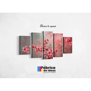 Cuadro Decorativo de Flores rosadas