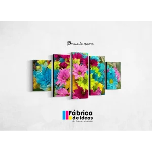 Cuadro Decorativo de Flores de colores