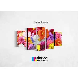 Cuadro Decorativo de Flores de colores