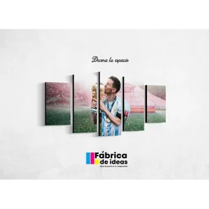 Cuadro Decorativo de Messi Copa del Mundo