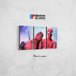 Cuadro Decorativo Spiderman Deadpool